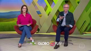 Nélson Araújo e Helen Martins longe das câmeras do Globo Rural