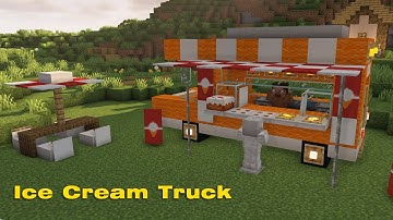 Minecraft Build Tutorial : Ice Cream Truck