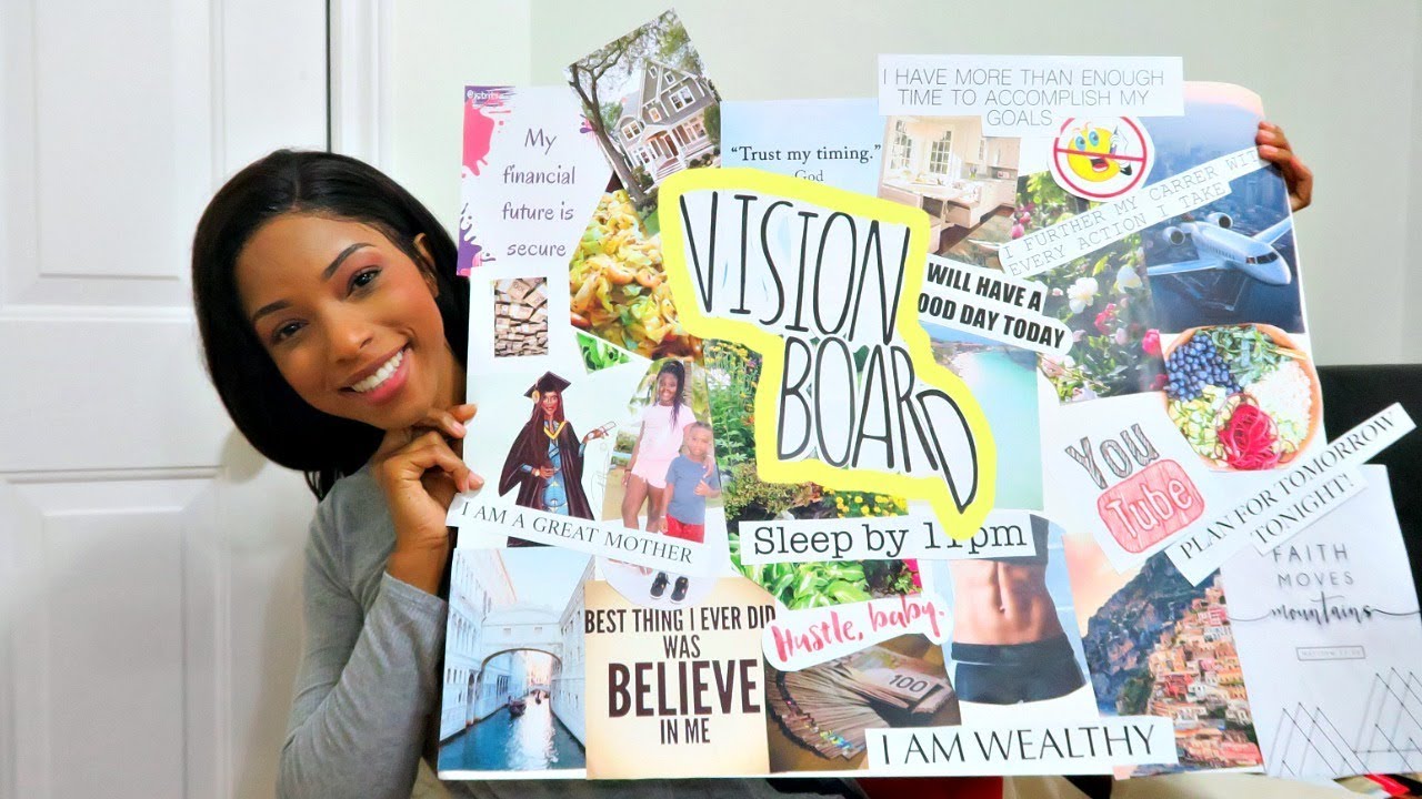 HOW TO MAKE A VISION BOARD! | ROCHELLE CLARKE - YouTube