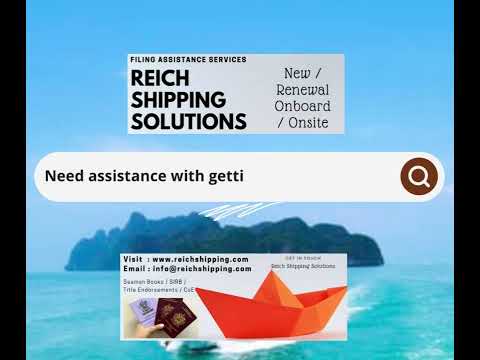 How to get Seaman's Book I New and Renewal assistance #reichshippping