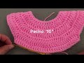 Como tejer un canesú  redondo fácil 
#canesú a crochet 4 tallas