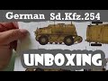 UNBOXING "German Sd.Kfz.254 Tracked Armoured Scout Car"von Hobby Boss