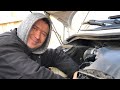 How to remove an engine step by step 2010 Mercedes Sprinter Engine removal oil cooler leak job
