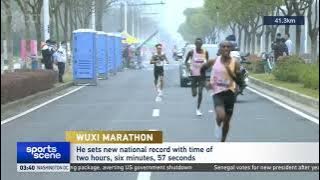 Wuxi Marathon 🏃 | China's He Jie breaks national record in men's race.