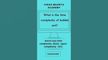 Bubble Sort time complexity #shortvideo #short #shorts #algorithm #youtubeshorts #youtube #ai #ds
