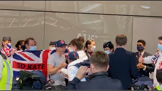 Team GB has arrived back at London Heathrow with British Airways. A warm welcome to Team GB Athletes