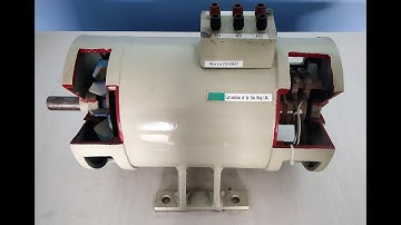 Cut Section of 3 phase slip ring Induction Motor