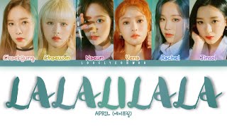 Video thumbnail of "APRIL (에이프릴) – LALALILALA (라라리라라) Lyrics (Color Coded Han/Rom/Eng)"