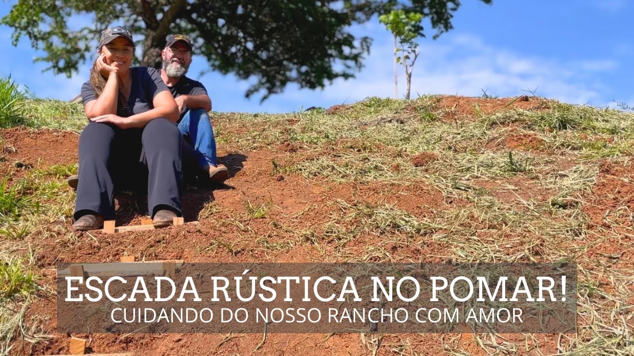 FIZEMOS UMA ESCADA RÚSTICA NA GROTA | VIDA SIMPLES NA ROÇA