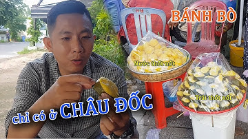 Bánh bò làm từ THỐT NỐT bán hơn 10 năm trước cổng miếu Bà Chúa Xứ Núi Sam Châu Đốc An Giang