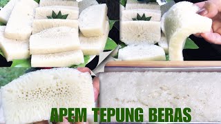 RESEP KUE APEM TEPUNG BERAS / KUE APEM PUTIH / ENAK DAN KENYAL