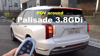 2023 Hyundai Palisade 3 8GDi FWD POV exterior and interior