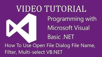 Open File Dialog multi select - Tutorial, open file dialog VB.net