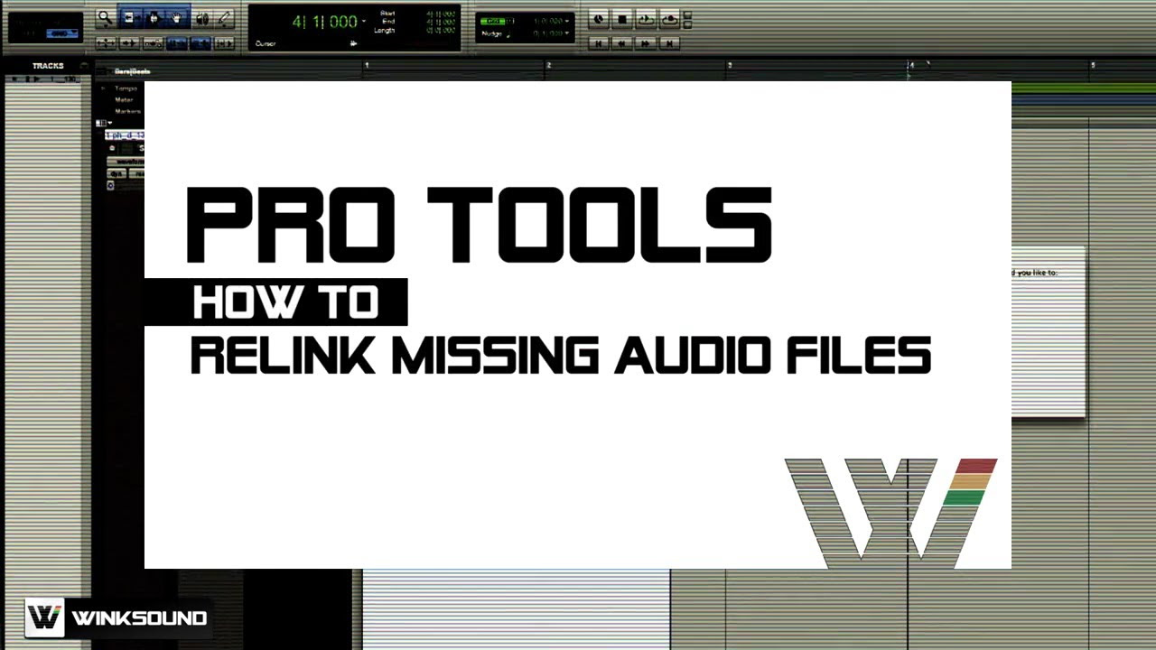 how to force relink files protools 12