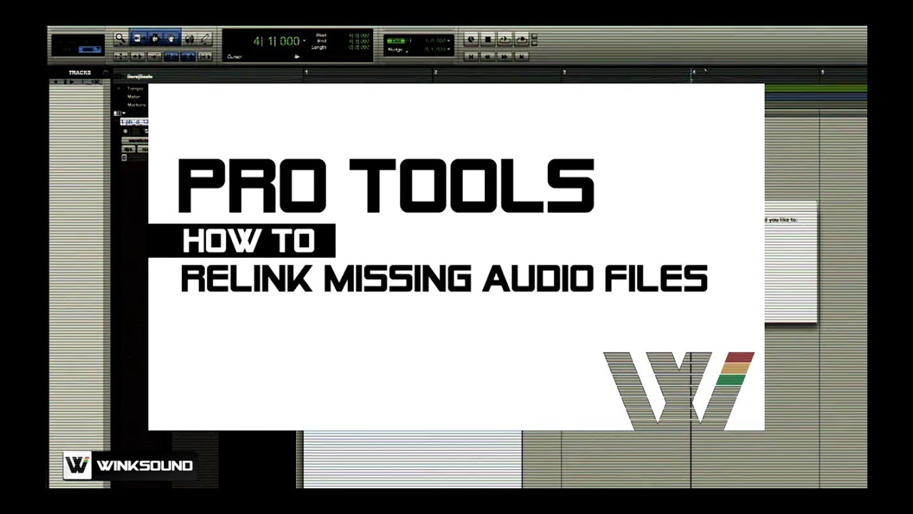 how to force relink files protools 12