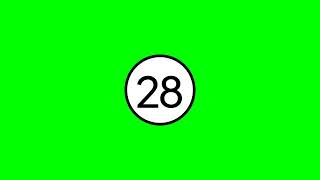 1 minute timer | 59 to 0 countdown green screen animation @thetimerguy1