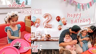 ALEAH TURNS 2!! Sunday funday, making loot bags + her birthday party!