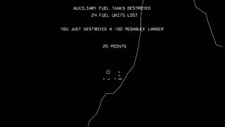 Arcade Game: Lunar Lander (1979 Atari) screenshot 2