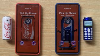 Mini Pepsi VS Mini CocaCola Phone Bluetooth Pairing incoming Call