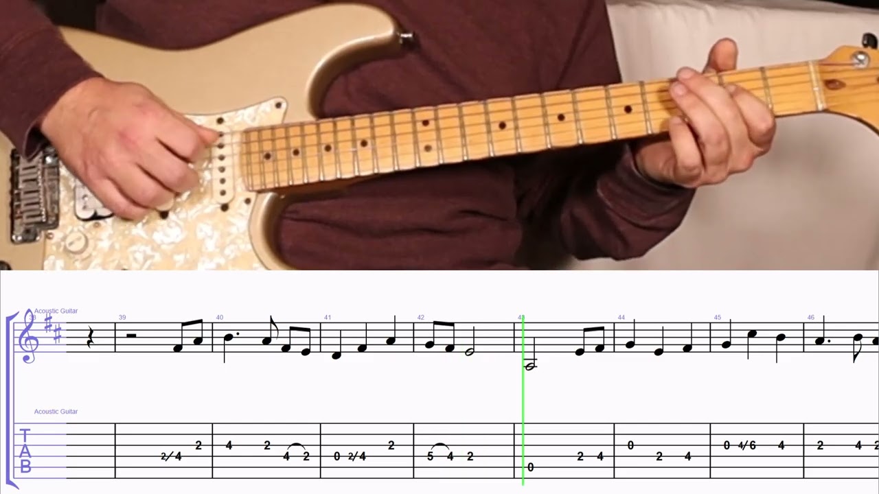 Dinki-Di Aussie by Slim Dusty (Melody Guitar TAB)