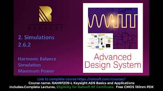 RFIC Design ads harmonic balance simulation maximum power advance design system