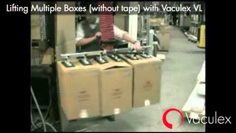 Lifting Multiple Boxes (without tape) with Vaculex VL
