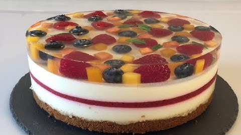 Gelatina con colla di pesce per crostata di frutta