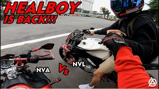 Kembali Beraksi! Vixion Advance feat Vixion Lightning Kencang 🔥 | Motovlog Jogja