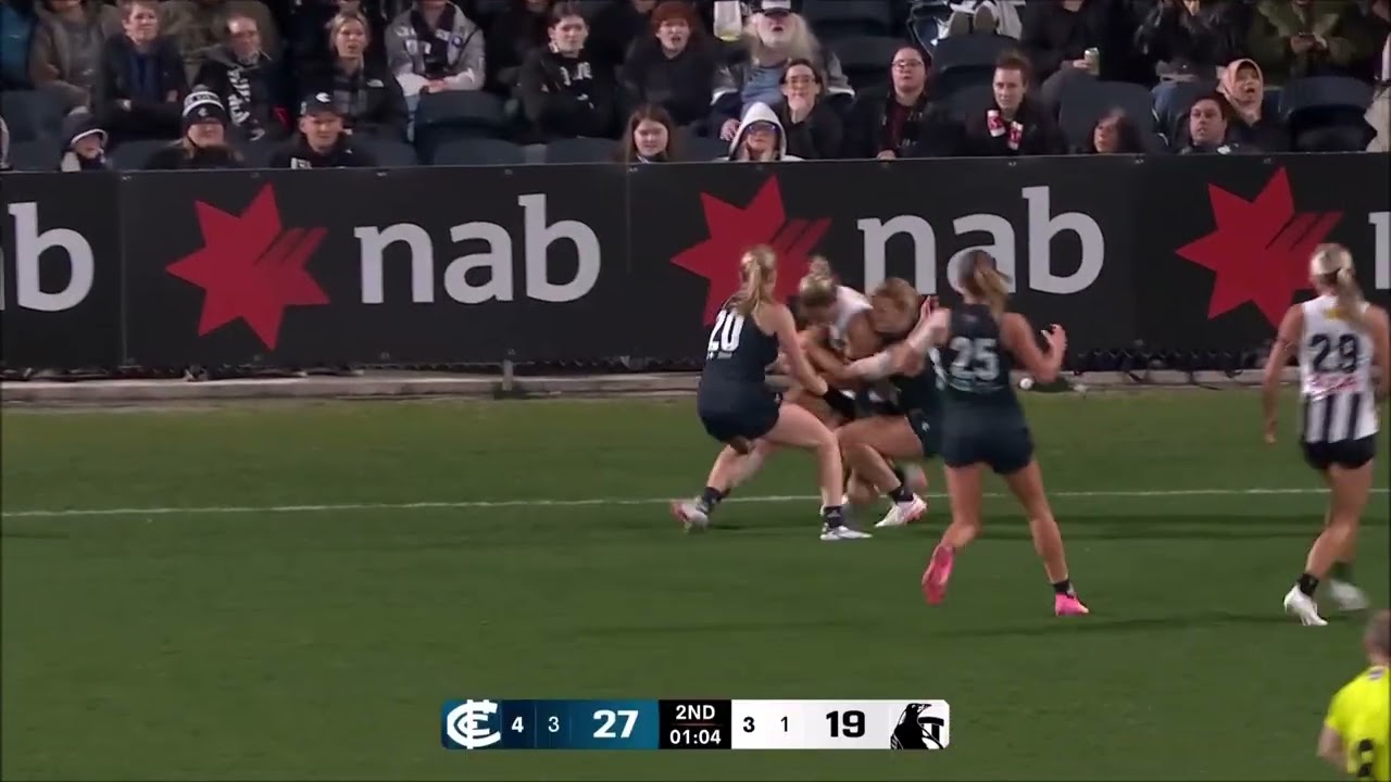 Sophie McKay - AFLW Debut Highlights - Round 1 2025 - Carlton vs Collingwood