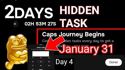 caps hidden tasks day 3 Caps Airdrop Hidden Task Day 3- Caps Airdrop update Hidden Task Today 31 Jan