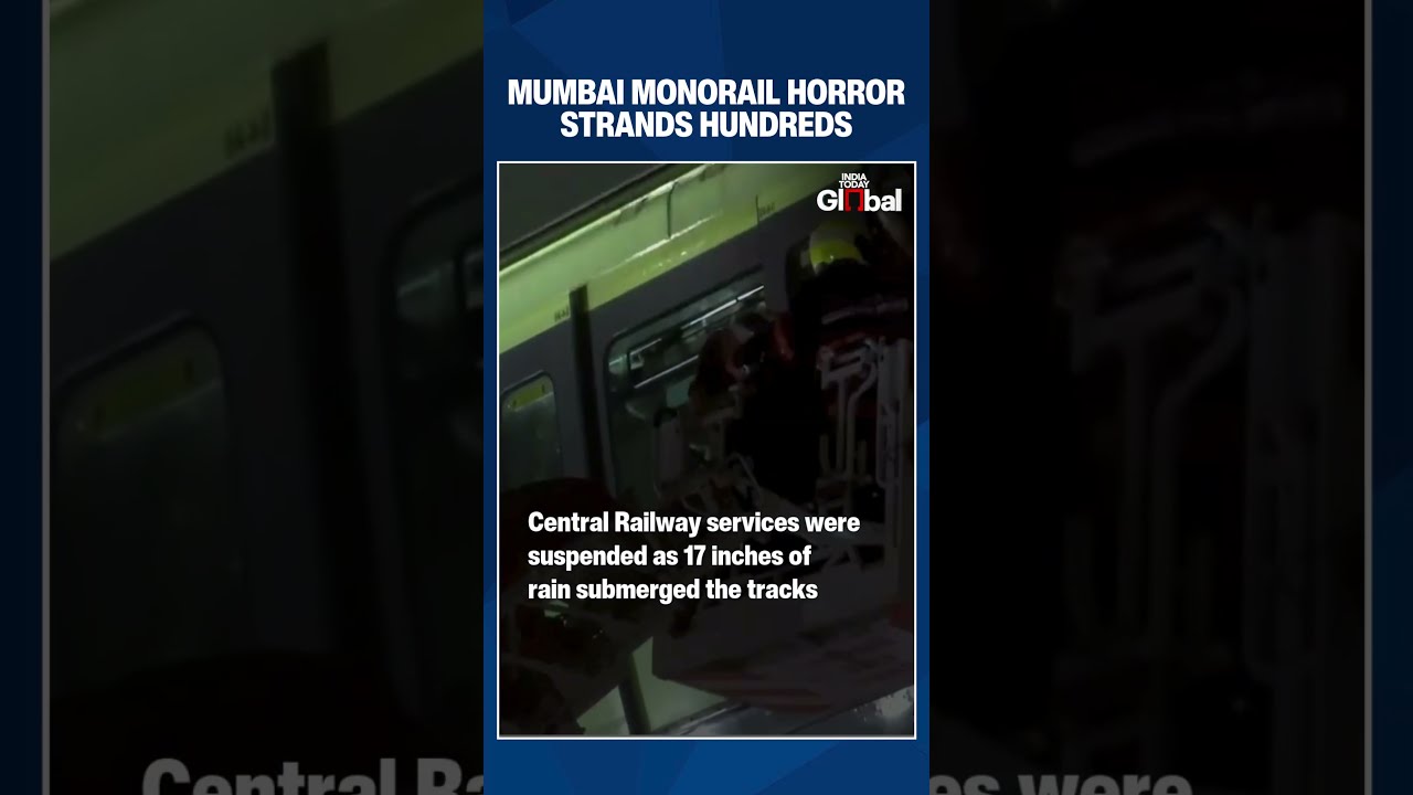 Mumbai Monorail Nightmare Passengers Trapped For Hours As Heavy Rains Paralyse City Shorts