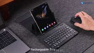 Samsung Galaxy Z Fold 6  Keyboard and Mouse,Bluetooth Keyboard with Leather Case and Capacitive Pen screenshot 3
