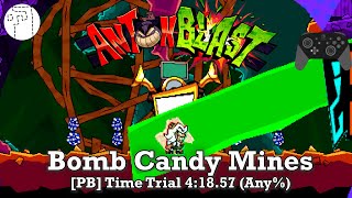 Time Trial 4:18.57 (Any%) | Bomb Candy Mines | ANTONBLAST screenshot 5