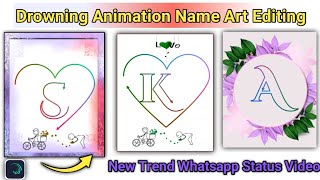 trending drawing🔥Name art Editing in Alightmotion logo editing trending animation name Art editing