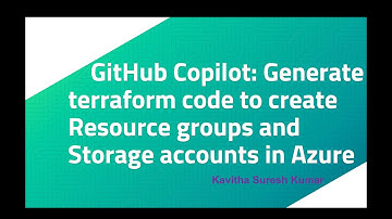 GitHub Copilot: Generate terraform code to create Resource groups and Storage accounts in Azure