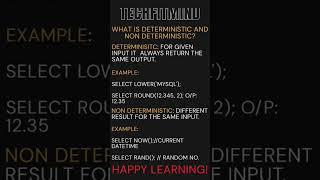 What Is Deterministic And Non Deterministic In Functions?