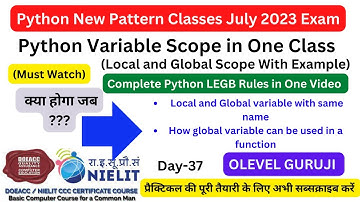 Master Python Variable Scope in Just 5 Minutes | Learn the LEGB Accessibility Rules!
