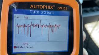 2000 Honda Odyssey- RPM Data Stream - Warm Engine at Idle - AC Running