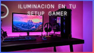 How to Light Up a Gamer Setup | Philips Hue Lightstrip Plus | RGB LED Strip Lighting Computadoras Con Luces Led