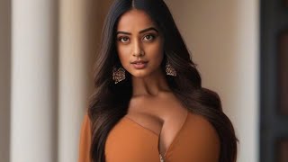 [4K] Plus Size Indian Model Lookbook  Biography,Height, Weight,Lifestyle,Property | Ai Art Video