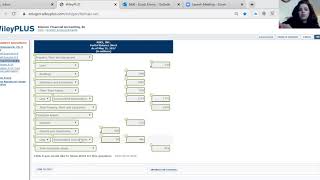Chapter 9 Exercise 11 on Wiley Plus Net Worth