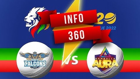 11th Match Live | DAMBULLA AURA vs Kandy Falcons 2022 | Match Streaming | Lanka League