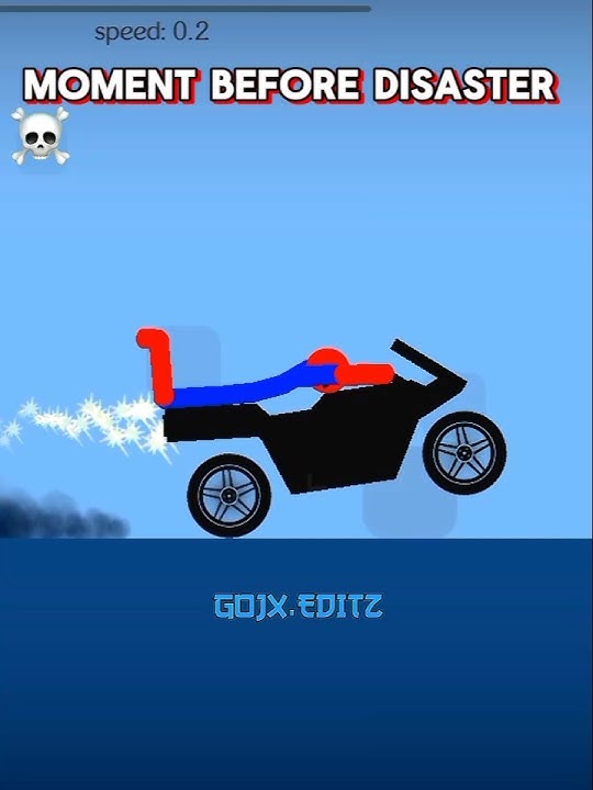 Stickman Dismounting Most Dangerous Moment 🔥🔥.#stickmandismountingruinstick