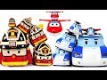 Gift of super wings robocar poli have transformed friends that grow bigger and bigger  dudupoptoy
