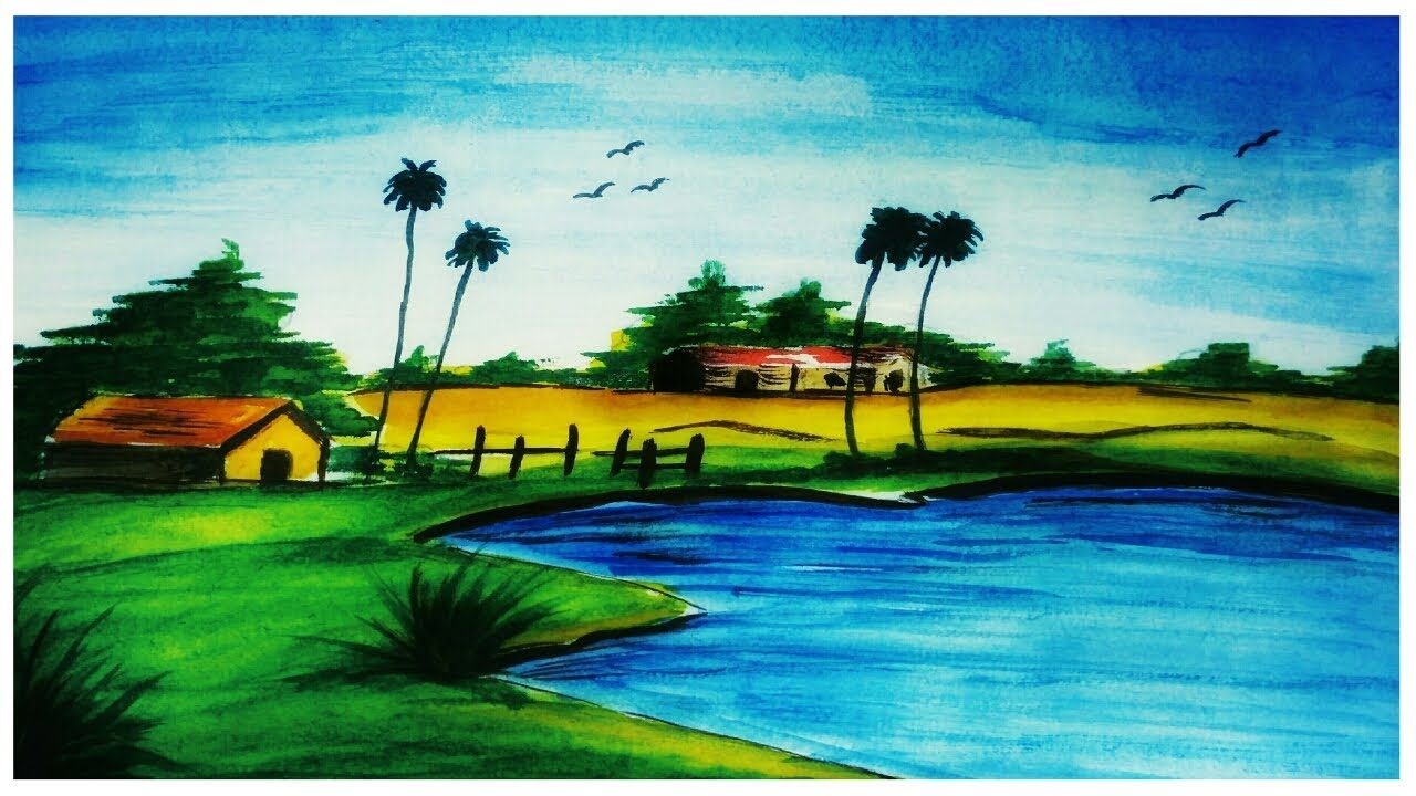 Featured image of post Village Watercolor Drawing Scenery Easy : We hope that you get various easy watercolor painting ideas for beginners from this post.