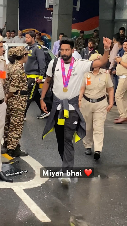 Mohammed Siraj arrived in Delhi 🔥🇮🇳🇮🇳 #mohammedsirajbowling #mohammedsiraj #t20worldcup #reels