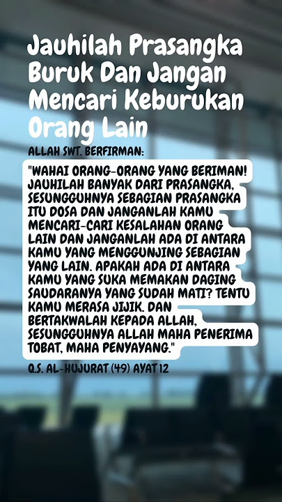 JAUHILAH PRASANGKA BURUK DAN JANGAN CARI KESALAHAN ORANG LAIN!! #shortsfeed #sholawat #shortsbeta