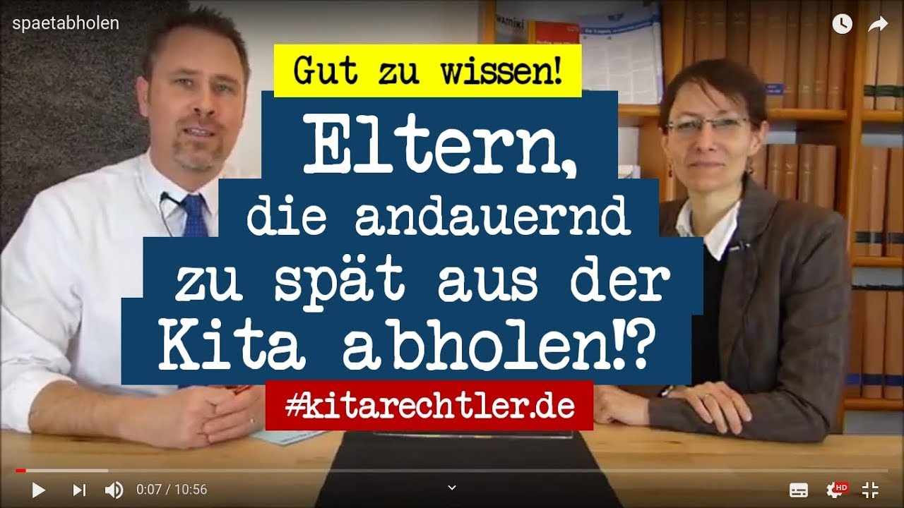 Kitarecht Folge 443 Eltern, die Kinder zu spät aus der Kita abholen! YouTube