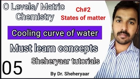 Cooling curve of water || change in state|| O level/Matric chemistry|| Sheheryaar Tutorials
