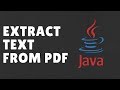 [Updated] PDFBox Example Code - How to Extract Text From PDF file with java